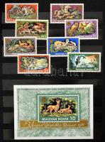 1964-1971 Hiányos gyűjtemény 16 lapos Philux A4-es berakóban, bordó borítóval