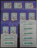 Kb 600 db modern magyar blokk + kevés modern sor 2 db 24 fekete lapos Climax A4-es berakóban + borít...