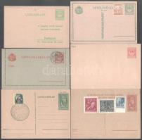 1913-1938 6 db levelezőlap, közte válaszosak, használatlanok