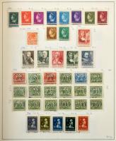 Hollandia tartalmas gyűjtemény, 2.900 bélyeg előrajzolt albumban, főleg bélyegzett anyag rengeteg ha...