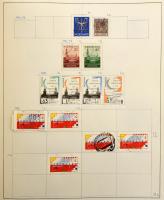 Hollandia tartalmas gyűjtemény, 2.900 bélyeg előrajzolt albumban, főleg bélyegzett anyag rengeteg ha...