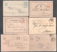 1867-1936 10 db futott levelezőlap, közte 1867-1871-es is