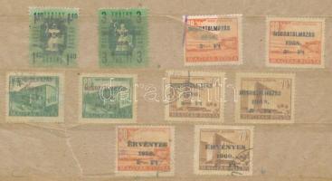 1957-1960 8 db Meghatalmazás és 2 db Érvényes bélyeg