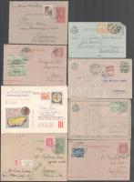 1916-1964 15 db díjkiegészített levelezőlap