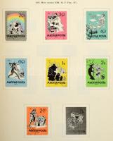 1945-1961 Előnyomott magyar album néhány száz bélyeggel