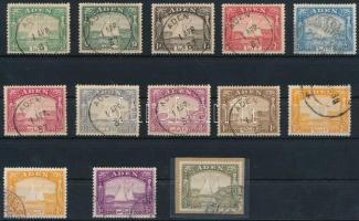 Aden 1937 Forgalmi sor + Mi 10 másodpéldány Mi 1-12 (Mi EUR 840.-)