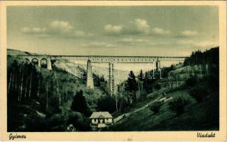 Csíkgyimes, Gyimes, Ghimes; Karakkó híd, viadukt a Gyimesi vasútvonalon. Seiwarth felvétele / Podul Caraco / railway bridge, viaduct on the Ghimes railway line (EK)