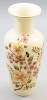 Zsolnay aranykontúrozott virágmintás váza, jelzett, hibátlan, m: 26,5 cm