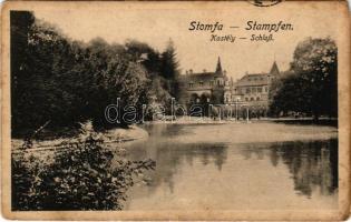 Stomfa, Stampfen, Stupava; Gróf Károlyi kastély. Kiadja Josef Popper 1914. Nr. 2. / Kastiel / castle (fl)