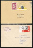 1975-1979 2 db vágott bélyeg 2 db levélen