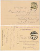 Kolozsvár, Cluj - 2 db RÉGI képeslap: Wesselényi Miklós utca, emléktábla Mátyás király szülőházán / ...