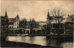 1925 Stomfa, Stampfen, Stupava; Gróf Károlyi kastély / Kastiel / castle (ázott / wet damage)