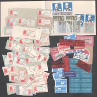 Használt és használatlan ajánlási, expressz, légiposta ragjegyek + Hungarika bélyegek