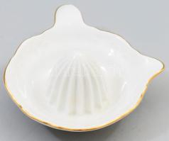 Régi porcelán citromfacsaró, jelzés nélkül, hibátlan, d: 11 cm