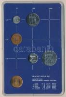 Hollandia 1984. 5c-2 1/2G (5xklf) forgalmi sor műanyag tokban, pénzverdei zsetonnal T:UNC Netherland...