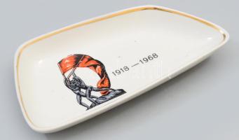 1968 Drasche tálka, jelzett, h: 19 cm