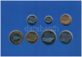 Hollandia 1998. 5c-5G (6xklf) + "Provincie Noord-Holland" emlékérem forgalmi sor karton dí...