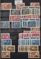 1950-1959 Sok ezer bélyeget tartalmazó nagyon tartalmas több példányos rendező rengeteg használatlan...