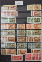 1950-1959 Sok ezer bélyeget tartalmazó nagyon tartalmas több példányos rendező rengeteg használatlan...