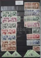 1950-1959 Sok ezer bélyeget tartalmazó nagyon tartalmas több példányos rendező rengeteg használatlan...