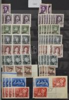 1950-1959 Sok ezer bélyeget tartalmazó nagyon tartalmas több példányos rendező rengeteg használatlan...