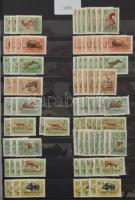 1950-1959 Sok ezer bélyeget tartalmazó nagyon tartalmas több példányos rendező rengeteg használatlan...