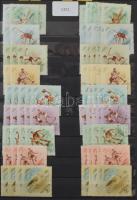 1950-1959 Sok ezer bélyeget tartalmazó nagyon tartalmas több példányos rendező rengeteg használatlan...