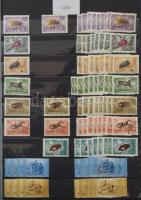 1950-1959 Sok ezer bélyeget tartalmazó nagyon tartalmas több példányos rendező rengeteg használatlan...