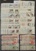 1950-1959 Sok ezer bélyeget tartalmazó nagyon tartalmas több példányos rendező rengeteg használatlan...