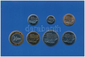 Hollandia 1997. 5c-5G (6xklf) + "Gelderland" emlékérem forgalmi sor karton dísztokban, fól...