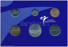 Hollandia 2001. 5c-5G (6xklf) forgalmi sor karton dísztokban, fólia borítékban T:UNC Netherlands 200...