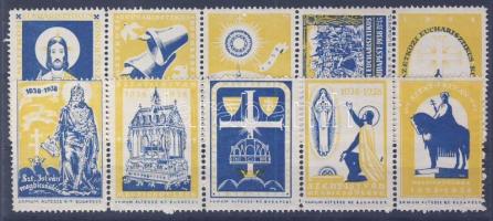 1938 Szt István megdicsőülése 2 db ötös csík