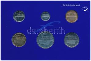 Hollandia 2000. 5c-5G (6xklf) forgalmi sor karton dísztokban, fólia borítékban T:UNC Netherlands 200...