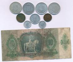 1936. 10P + 1941. 1P Al 1943. 2P Al + 1946. 20f tombak + 2Ft Al + 1947. 10f tombak + 2Ft Al (2x) + 1...