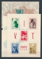 1940-1949 Árvíz, 2 db Mátyás, VIT blokk (11.600)