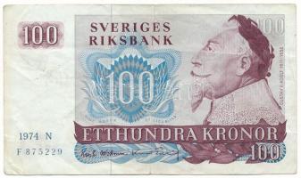 Svédország 1974. 100K "H875229" T:F  Sweden 1974. 100 Kronor "H875229" C:F Krause 54.