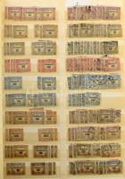 1903-tól portó és Hivatalos sok példányos rendező, hozzá Hírlapilleték bélyegek jobb értékekkel 24 lapos rendező berakó 34 oldalán