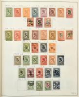 Finnország, Aland tartalmas gyűjtemény, 2.380 bélyeg előrajzolt albumban, főleg bélyegzett anyag ren...