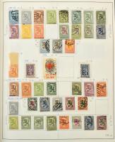 Finnország, Aland tartalmas gyűjtemény, 2.380 bélyeg előrajzolt albumban, főleg bélyegzett anyag ren...