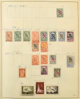 Finnország, Aland tartalmas gyűjtemény, 2.380 bélyeg előrajzolt albumban, főleg bélyegzett anyag ren...