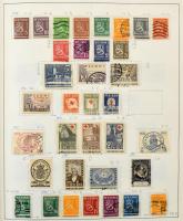 Finnország, Aland tartalmas gyűjtemény, 2.380 bélyeg előrajzolt albumban, főleg bélyegzett anyag ren...