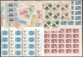 84 db levélzáró, főleg nemzetközi bélyegkiállításokról + néhány bélyegív