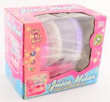 Juice mixer játék, dobozában, új elemmel, 20x17 cm