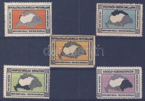 1920 Elcsatolt országrészek + fázisnyomat (5 db)