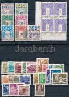 1963-1995 Közlekedés I-II. + Magyar népművészet I-II. sorok 2 stecklapon