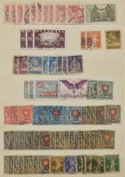 Svájc rendező néhány száz bélyeg sok jobb értékkel, 10 lapos közepes berakó 11 oldalán