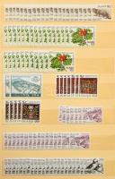 Izland 1.500-2.000 bélyeg sok példányos előrendezőben a 70-es 80-as évekből, 8 lapos közepes berakób...