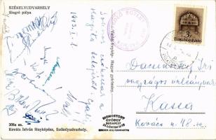 1943 Székelyudvarhely, Odorheiu Secuiesc; Síugró pálya télen. Kováts István fényképész / winter spor...