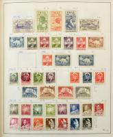 Dánia, Feroer, Grönland, Island és Norvégia tartalmas gyűjtemények, 5.250 bélyeg előrajzolt albumban...