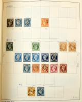 Franciaország és külföldi posták nagyon tartalmas gyűjtemény, 5.230 bélyeg előrajzolt albumban, főle...